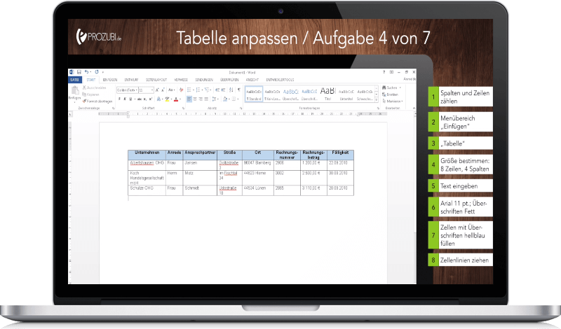 Hier kannst Du dich für die Prüfung im Fach Informationsverarbeitung vorbereiten. Jetzt dem Umgang mit Word lernen.